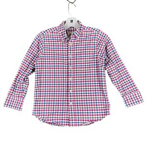Lands End Kids‎ S Shirt Cotton Button Down Preppy School Casual Wear Fit Coastal